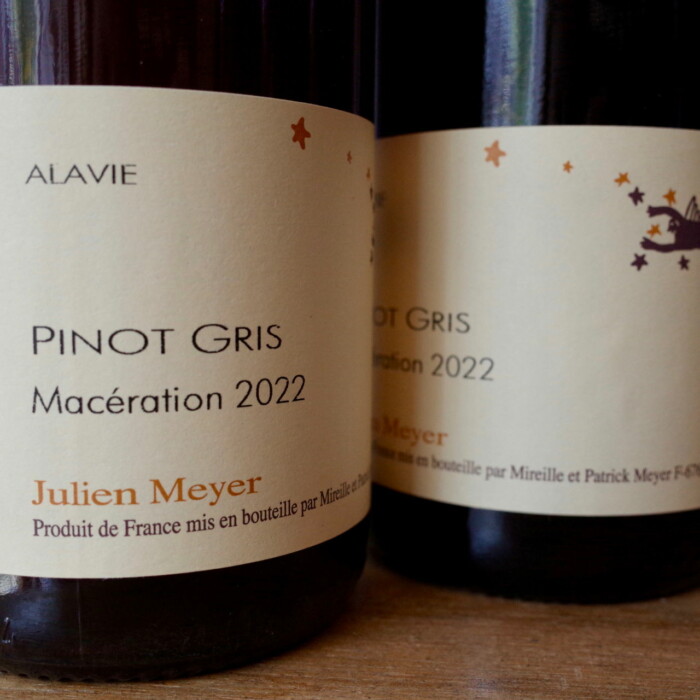 <b>Julien Meyer, Patrick et Mireille Meyer</b>|pinot gris macération|oranje