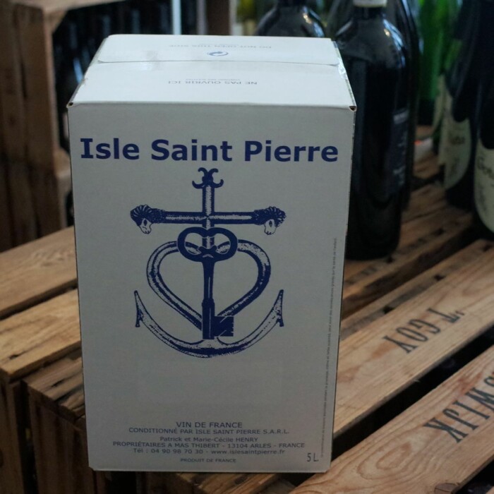 <b>Domaine Isle Saint Pierre, Patrick et Julien Henry</b>|i.g.p. bib  5 liter|wit